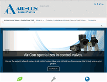 Tablet Screenshot of air-convalves.com